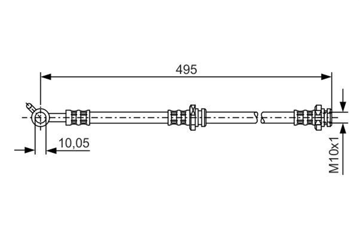 BOSCH 1987476399 - Fren Hortumu - Japon Xtrail