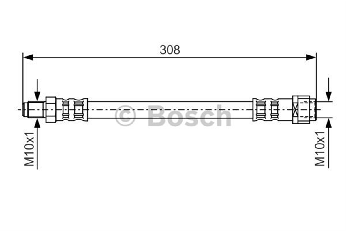 BOSCH 1987476427 - Fren Hortumu Arka - Mercedes Bm