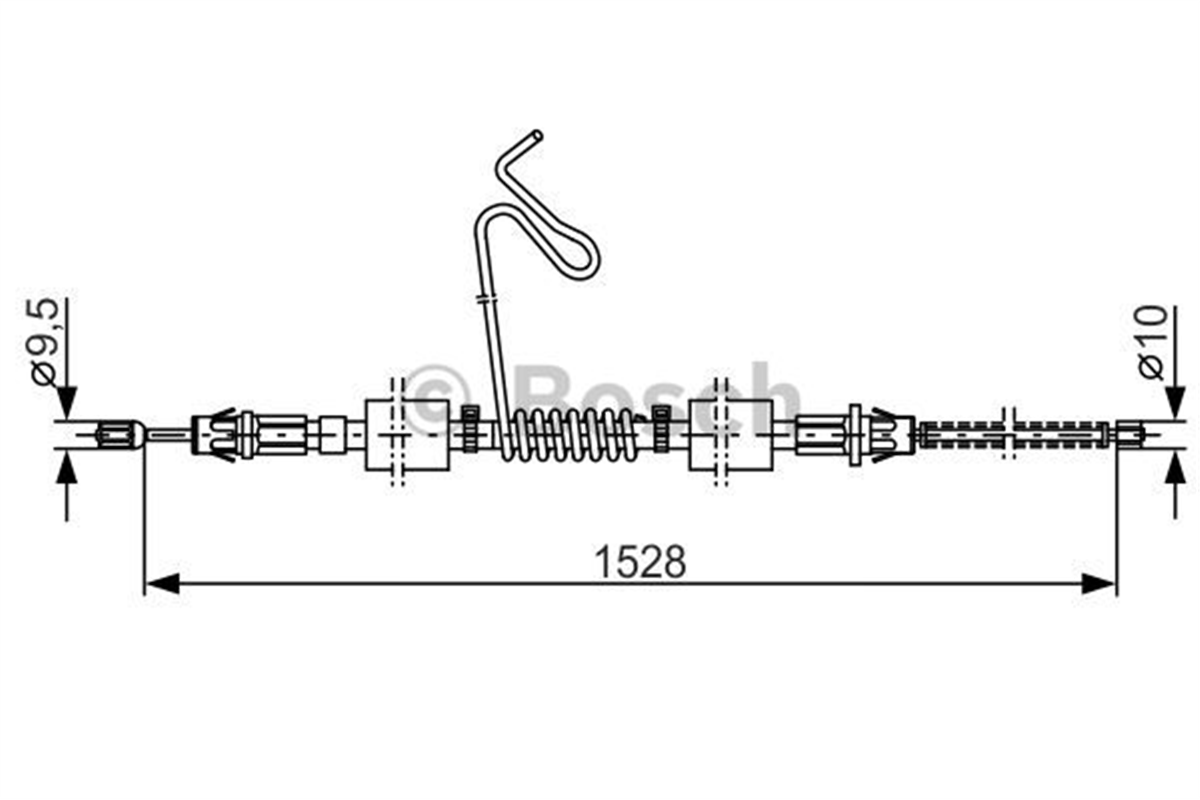BOSCH 1987477178 - El Fren Teli Arka Sol - Ford Transit V184