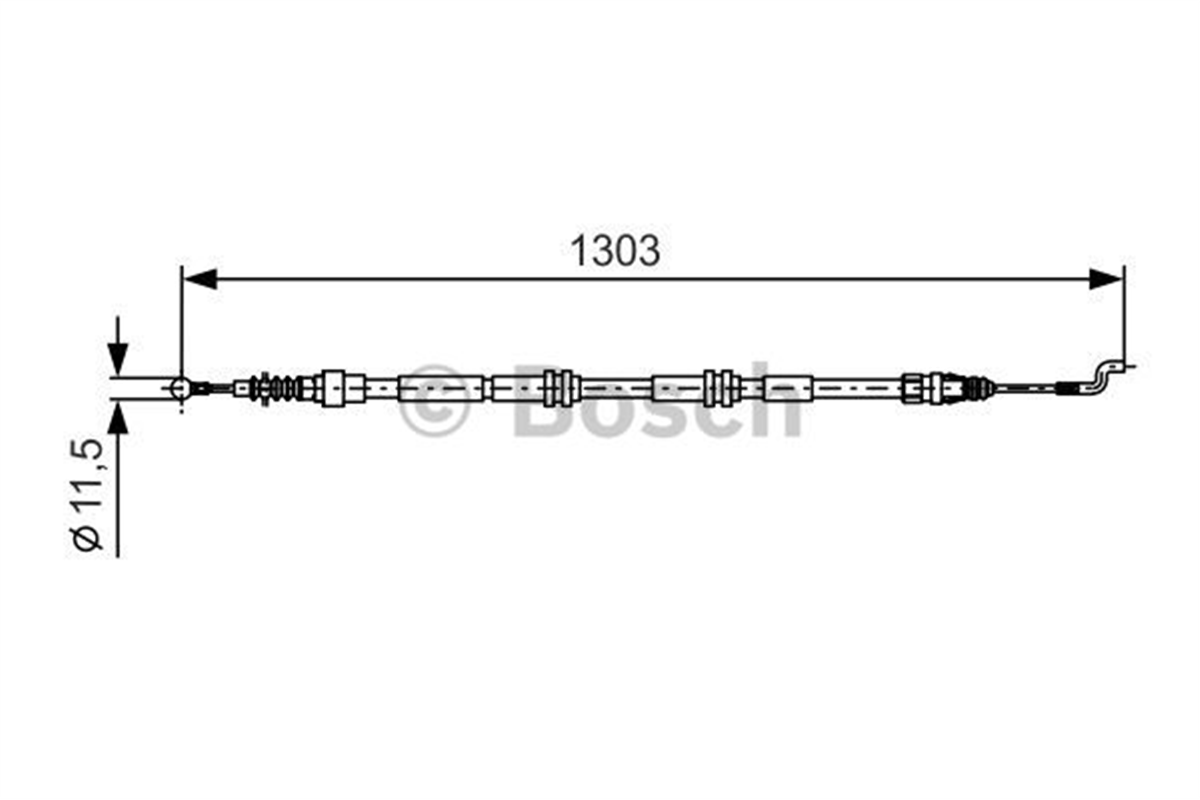 BOSCH 1987477260 - El Fren Teli Arka - Vw T5-t6