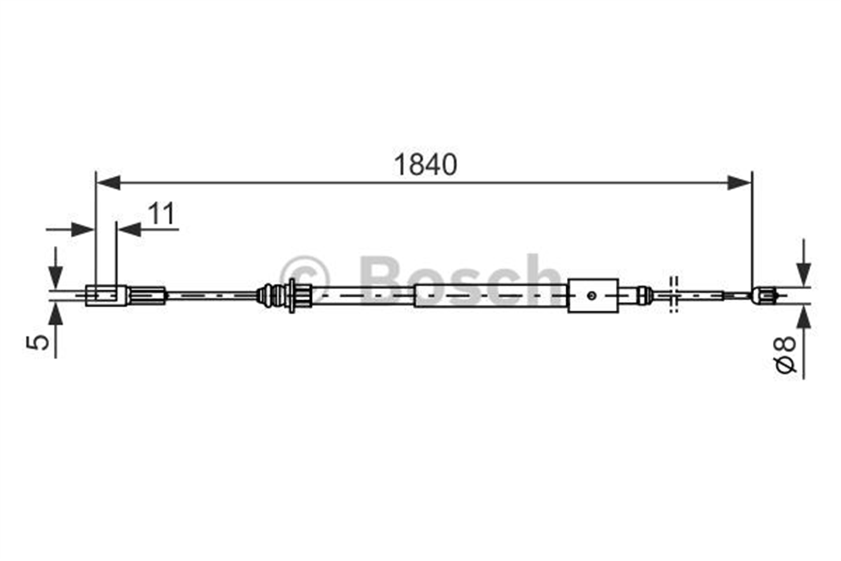 BOSCH 1987477712 - El Fren Teli Arka Sag - Psa C5 I