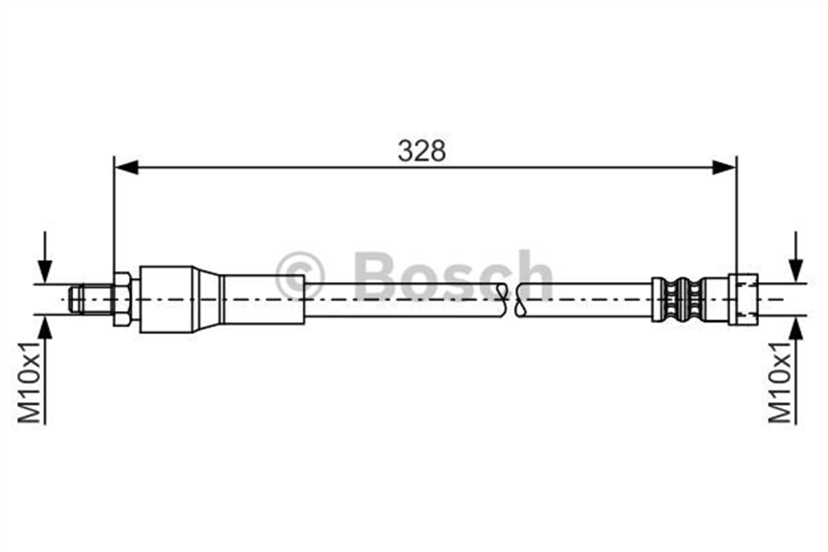 BOSCH 1987481001 - Fren Hortumu Arka - Mercedes W639
