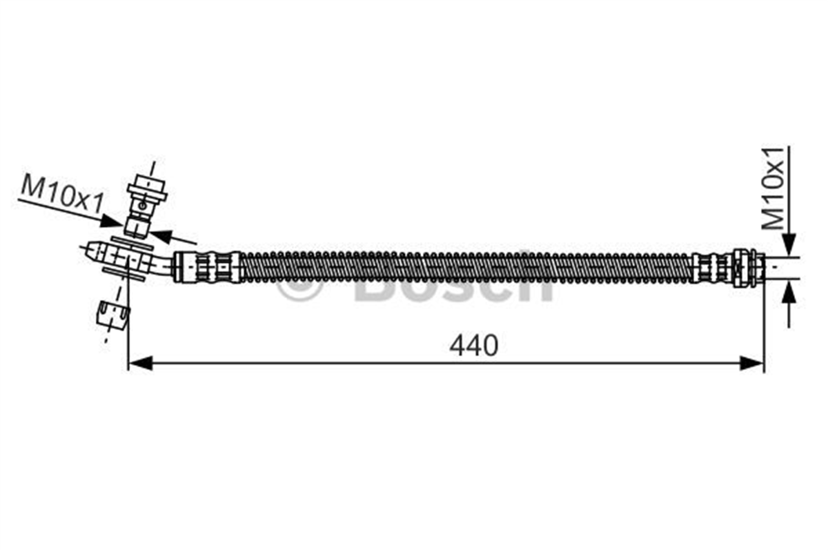 BOSCH 1987481175 - Fren Hortumu Arka - Vw Touareg-q7-cayenne