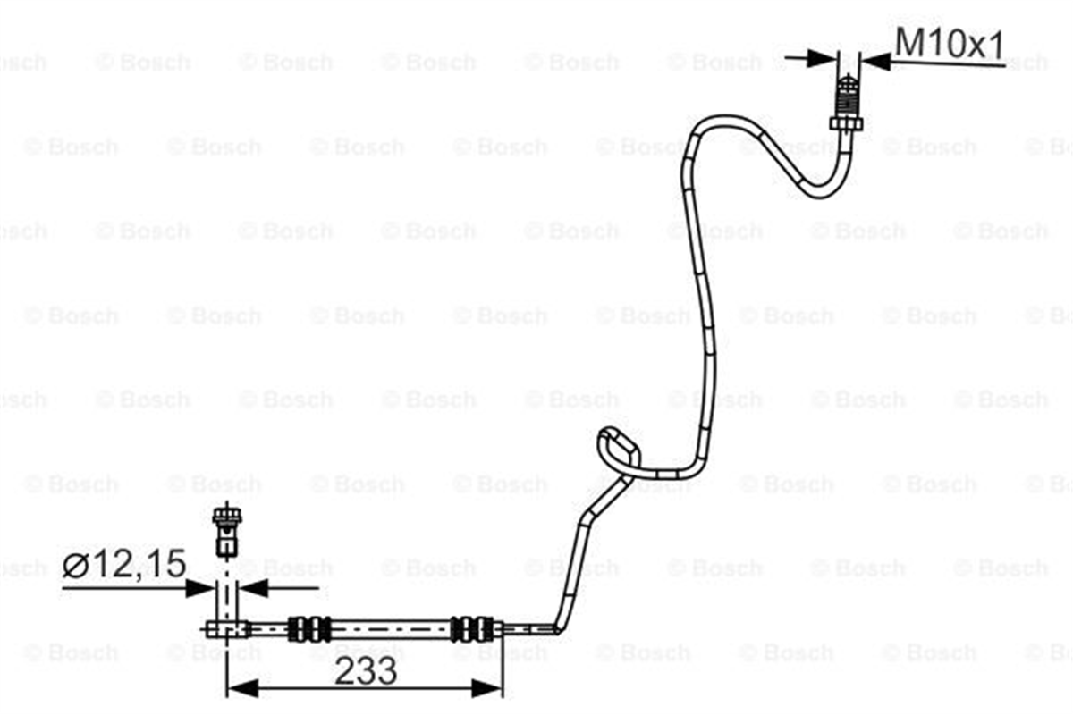 BOSCH 1987481339 - Fren Hortumu Arka - Vw Golf4-bora-a3-toledo-octavia