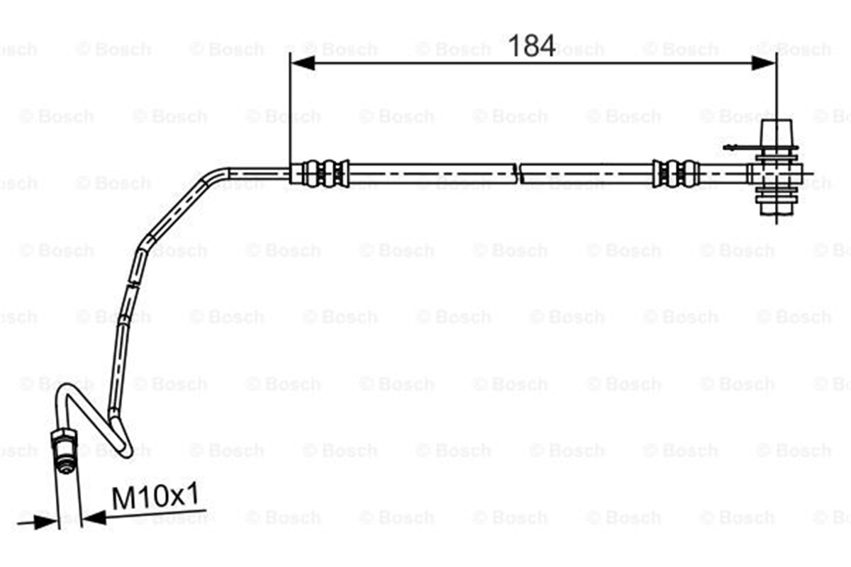 BOSCH 1987481534 - Fren Hortumu Arka Sol - Vw Passat-a4-a6-superb