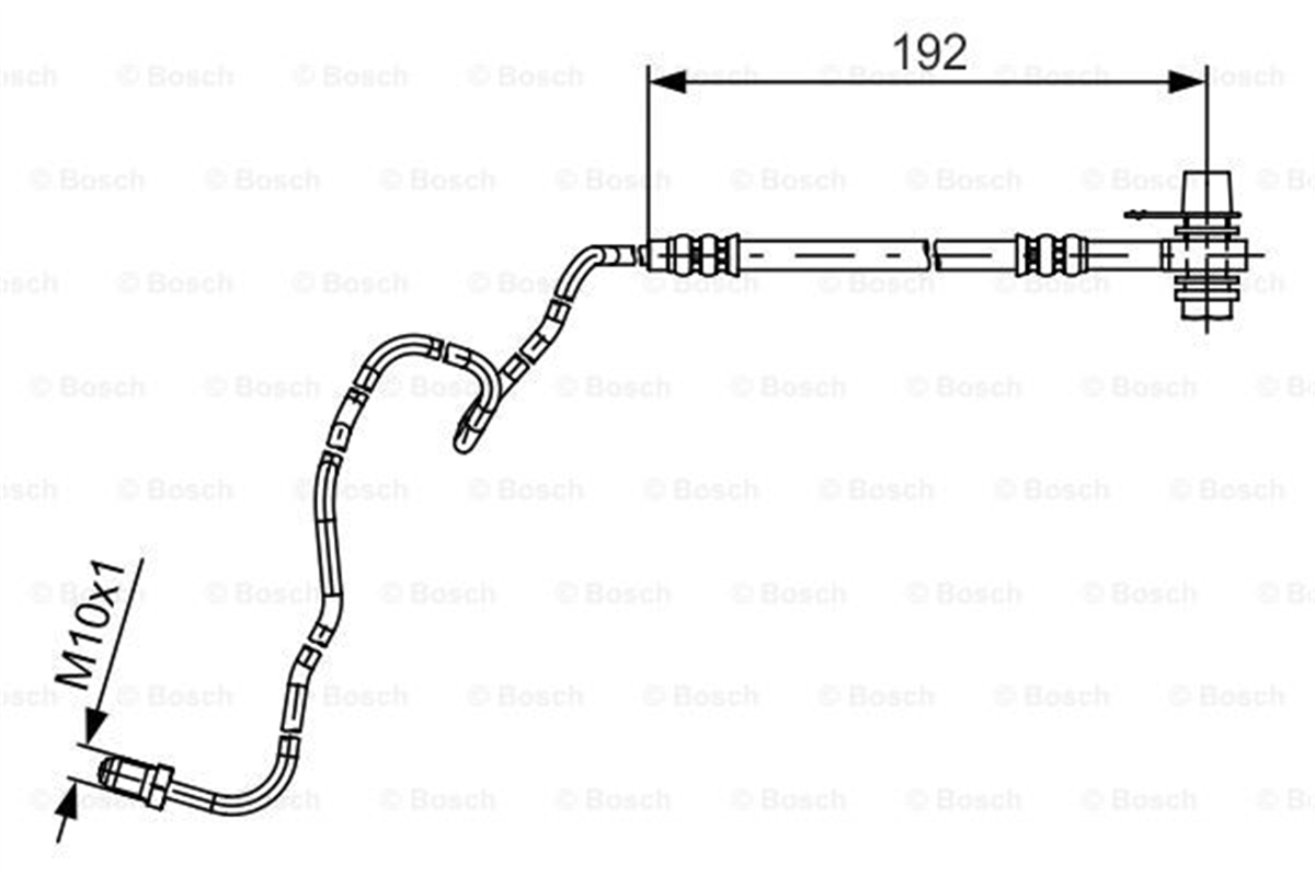 BOSCH 1987481536 - Fren Hortumu Arka - Vw Polo-cordoba-ibiza-fabia