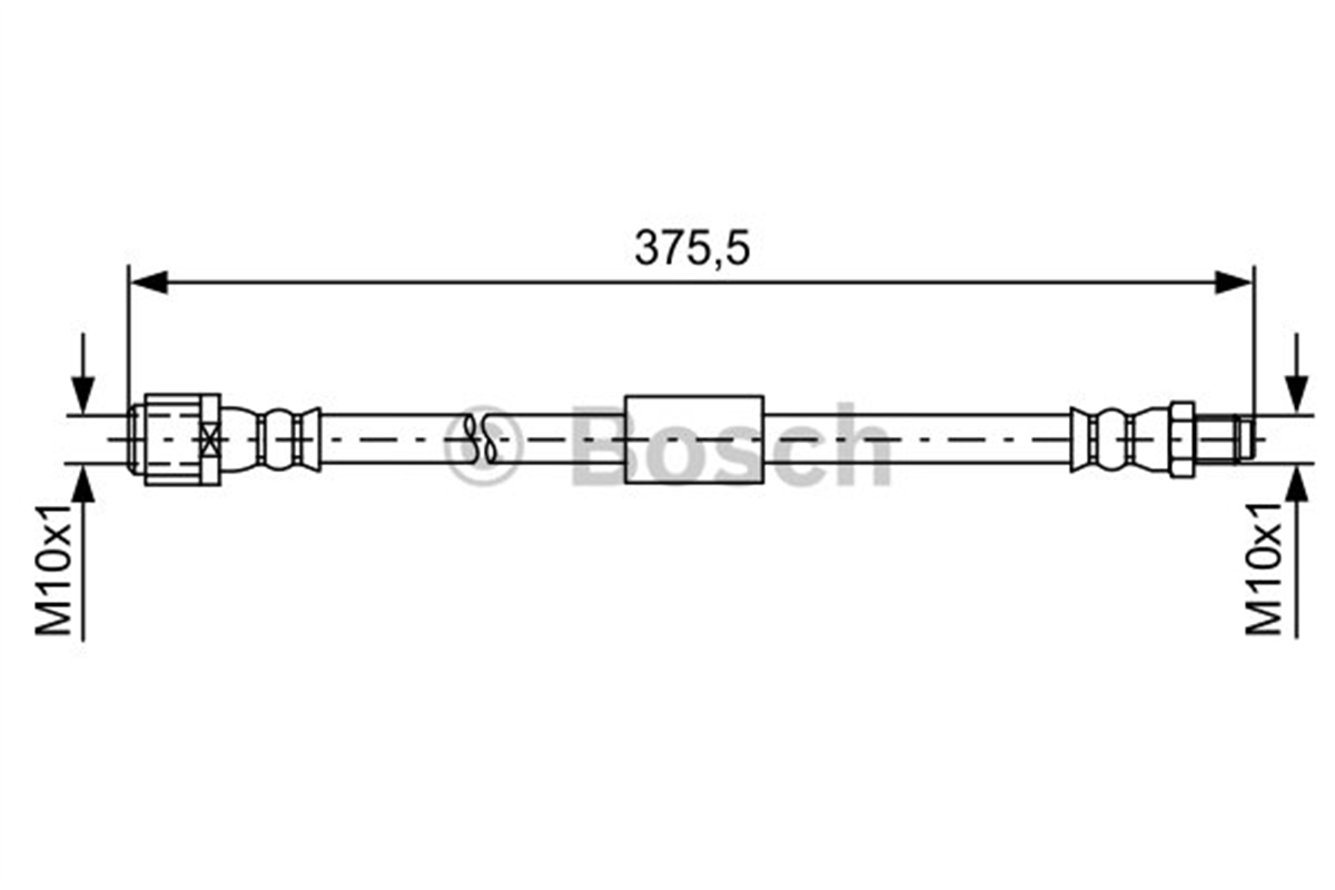BOSCH 1987481608 - Fren Hortumu Arka - Mercedes W212-218