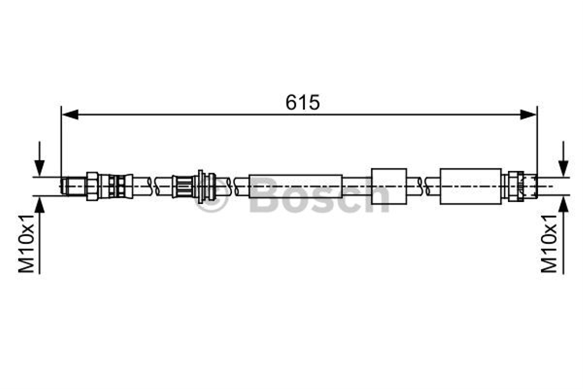 BOSCH 1987481615 - Frenhortumuon61500mm - Bmw 