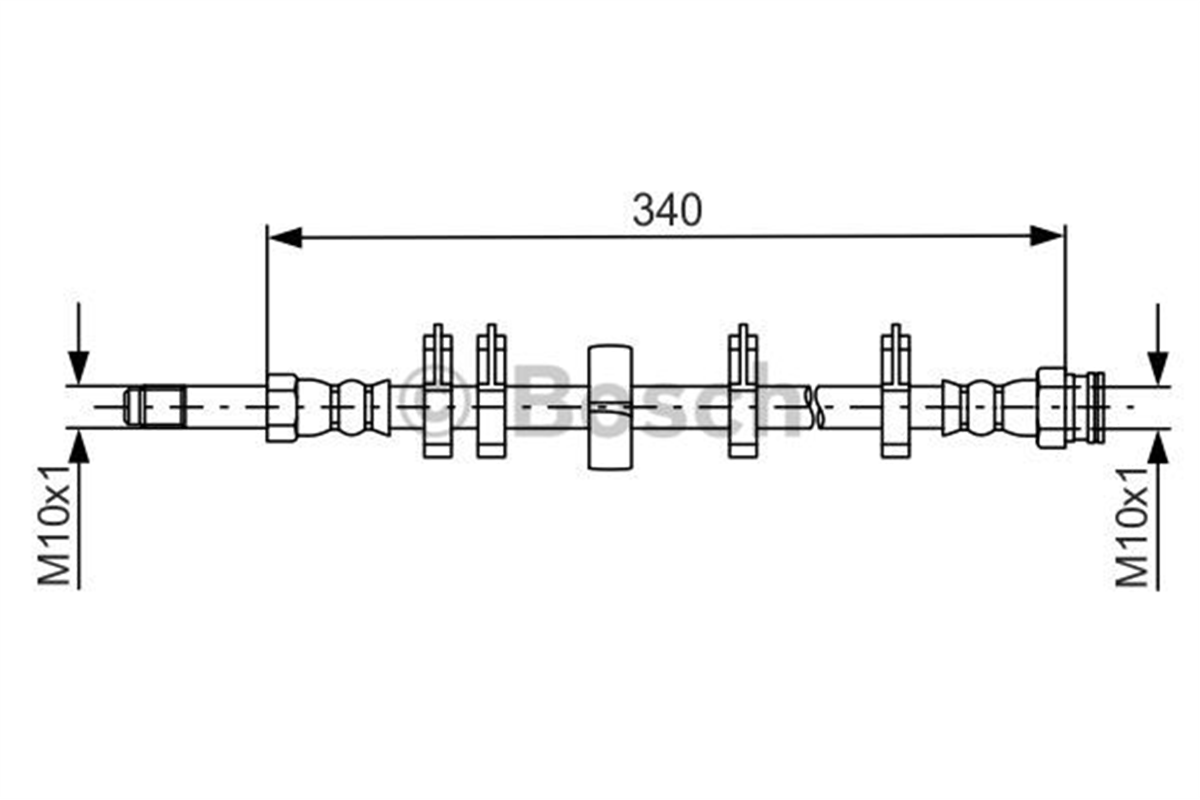 BOSCH 1987481667 - Fren Hortumu Ön - Fiat Iveco Daily Iv-v-vi