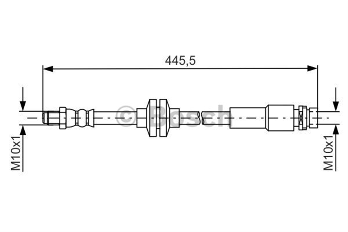 BOSCH 1987481668 - Fren Hortumu Arka - Ford Focus/c-max