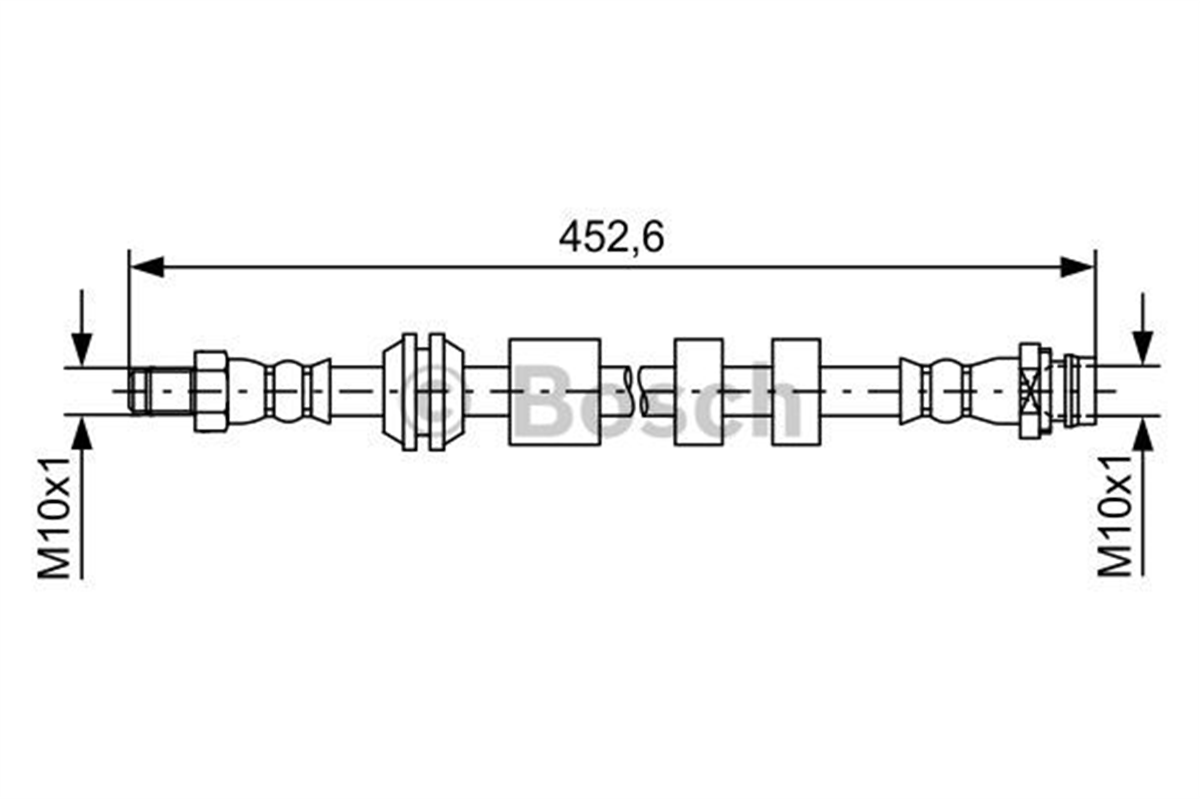 BOSCH 1987481741 - Fren Hortumu Ön - Volvo Xc60