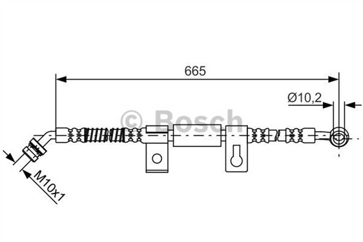 BOSCH 1987481791 - Fren Hortumu Ön Sag - Kore Sorento