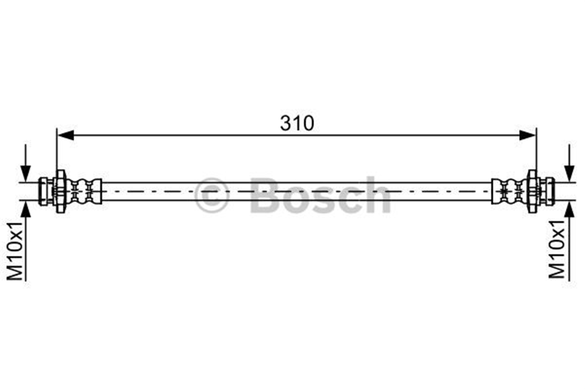BOSCH 1987481841 - Fren Hortumu Arka - Japon Juke (f15)