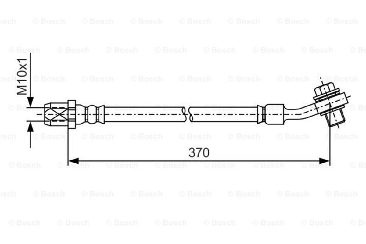 BOSCH 1987481A42 - Fren Hortumu Arka - Mercedes W205-213-238glc253-257-290
