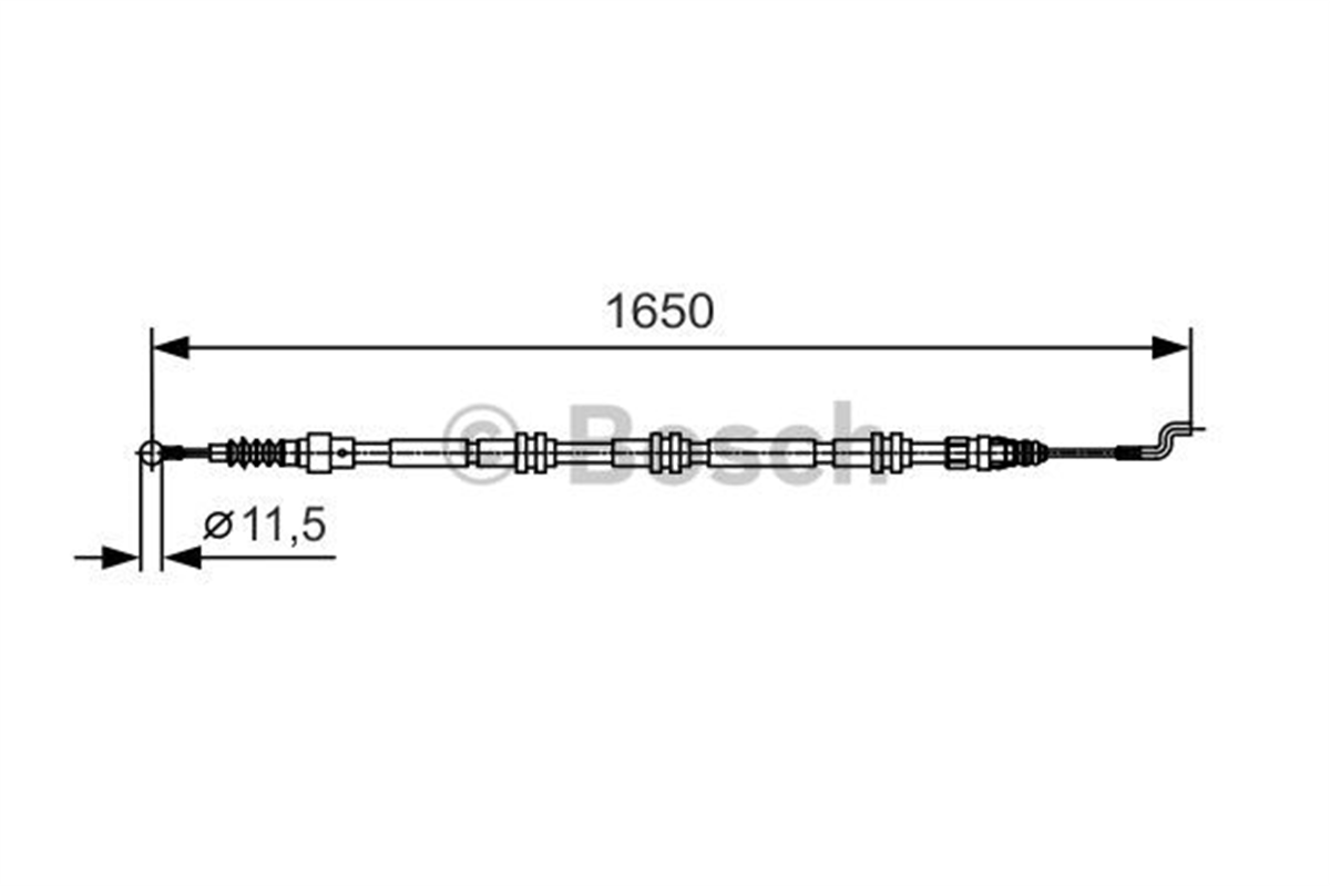 BOSCH 1987482016 - El Fren Teli Arka - Vw T5-t6