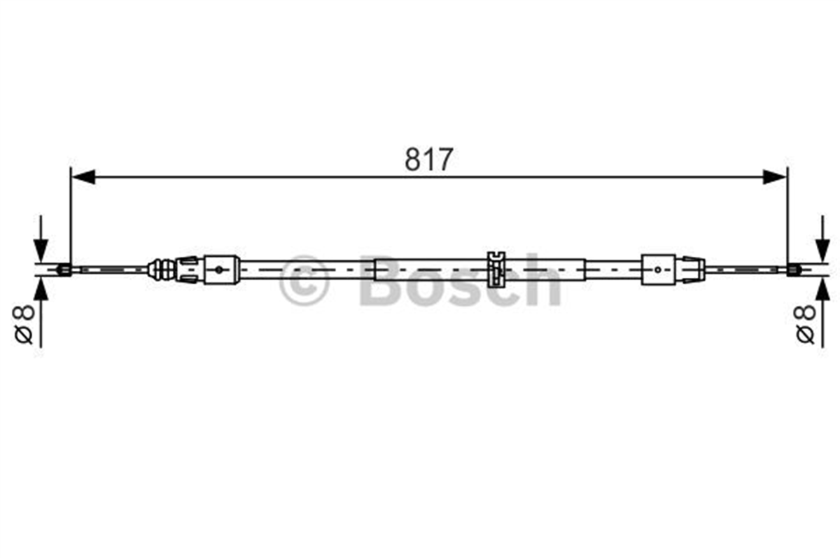 BOSCH 1987482024 - El Fren Teli Arka - Mercedes W164