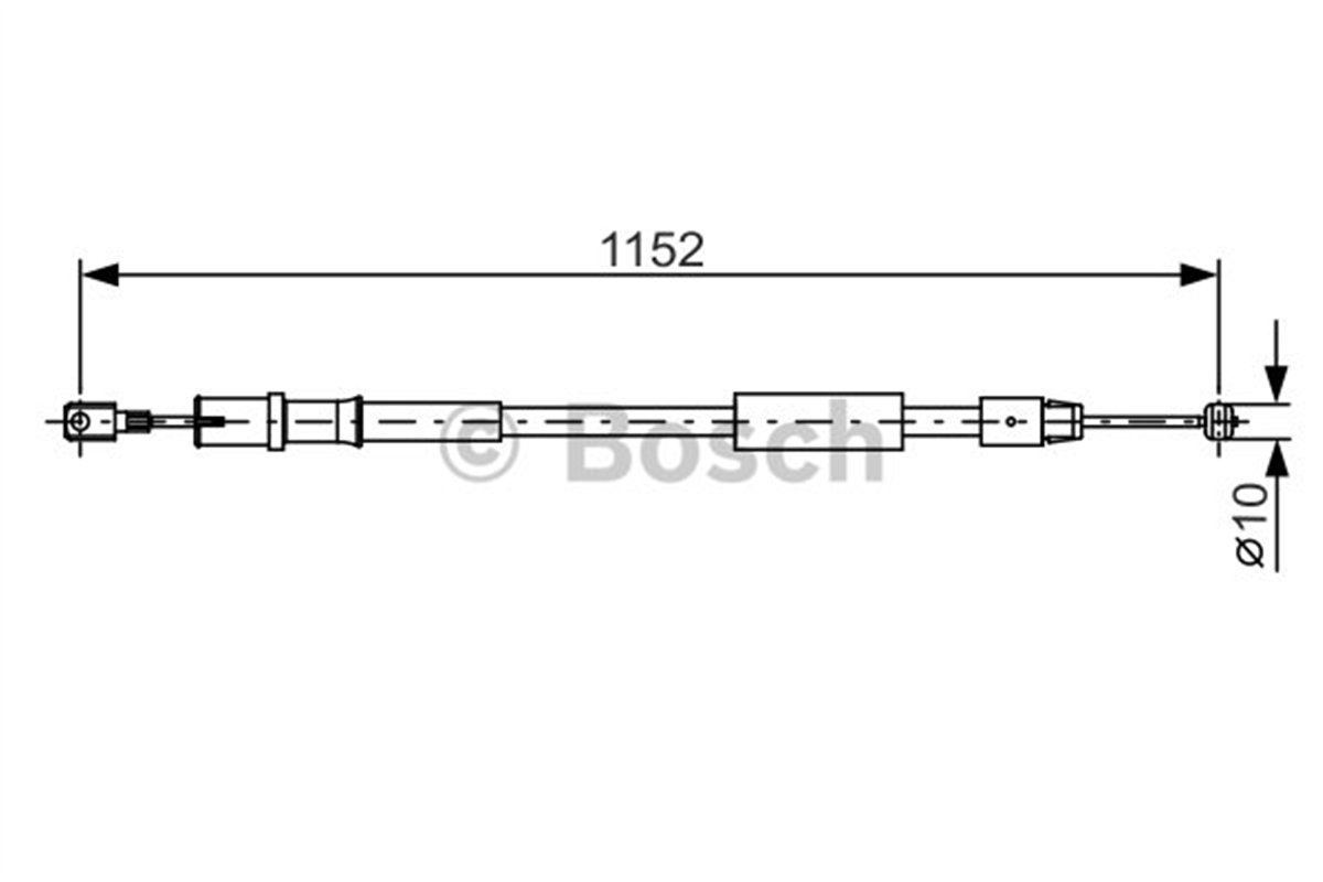 BOSCH 1987482025 - El Fren Teli Arka Sag - Mercedes W639