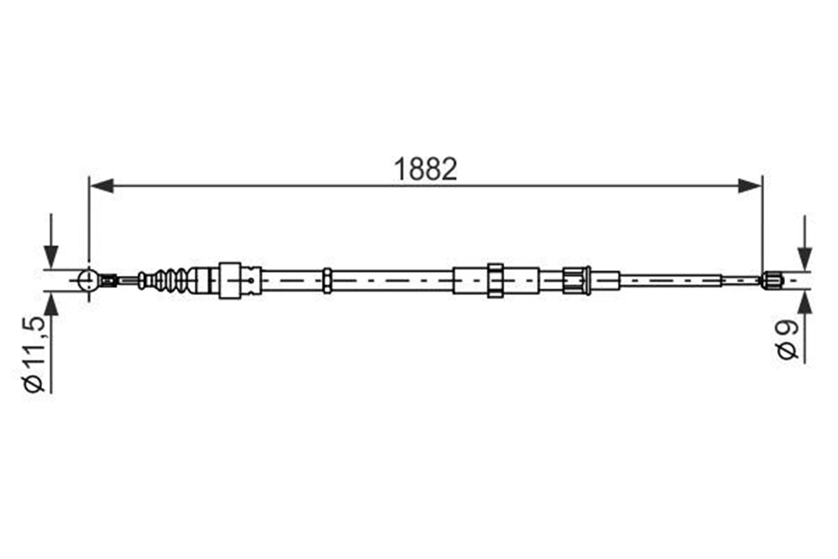 BOSCH 1987482193 - El Fren Teli - Vw Roomster