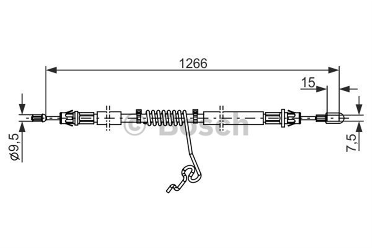 BOSCH 1987482281 - El Fren Teli Arka Sag - Ford Transit V-347