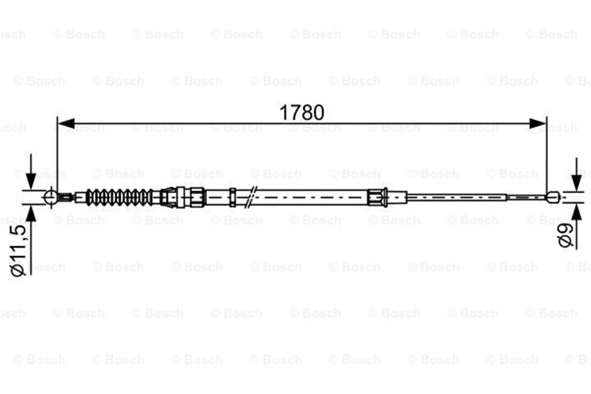 BOSCH 1987482458 - El Fren Teli Arka - Vw Polo-ibiza-fabia-a1