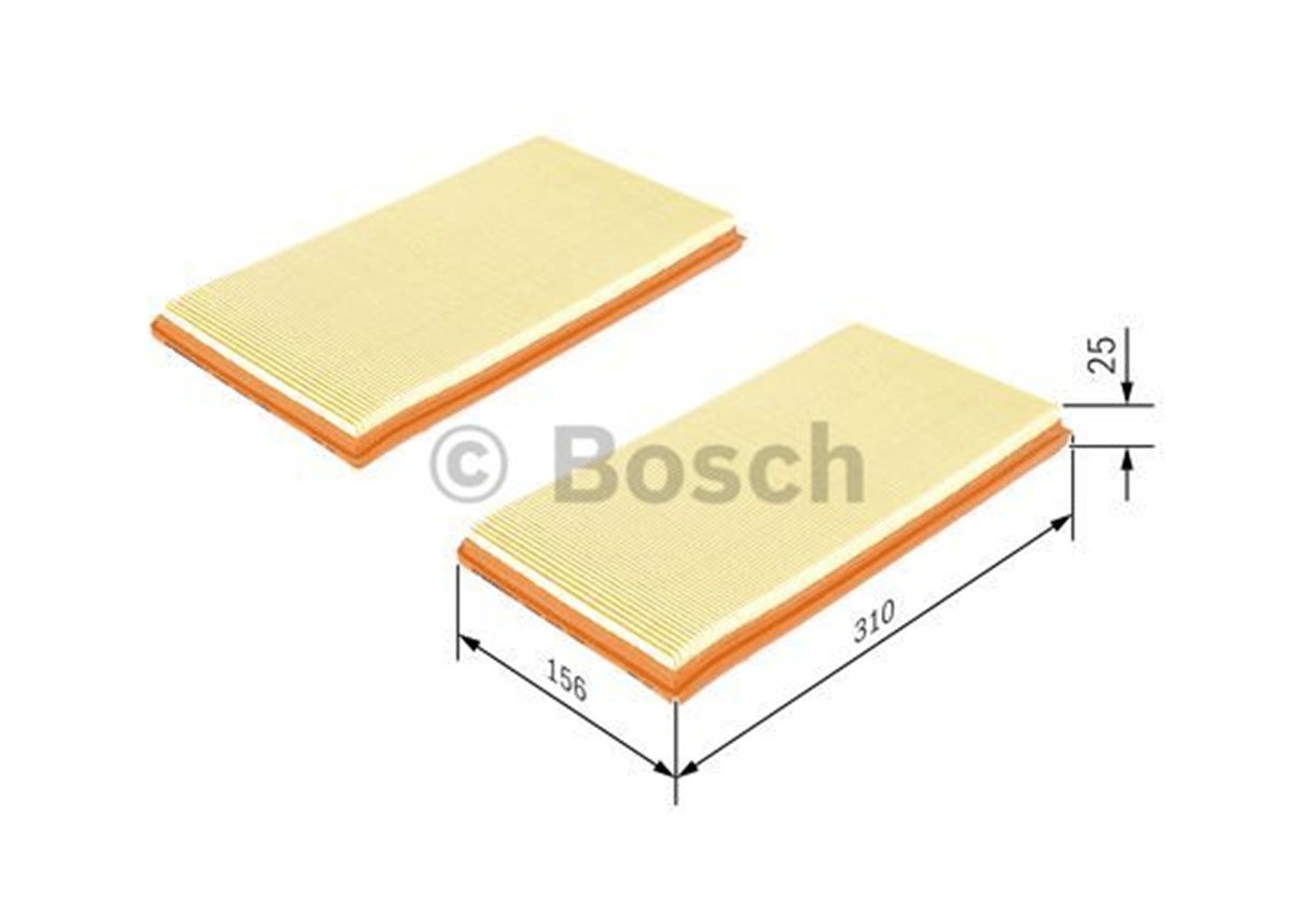 BOSCH F026400152 - Hava Filtresi - Mercedes 204-211-221-r230