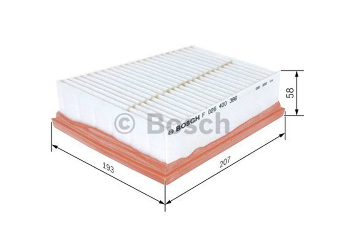 BOSCH F026400386 - Hava Filtresi - Renault 
