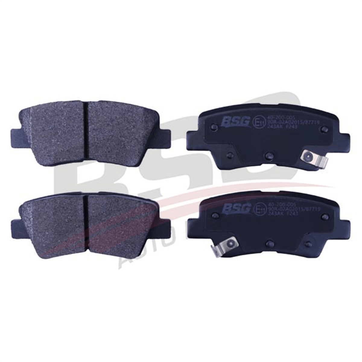 BSG 40-200-005 - Fren Balatasi Arka - Kore Accent Blue/i10/i40/elantra/ioniq/tucson/rio/soul/ceed/rio/auris/corolla 2013-2017