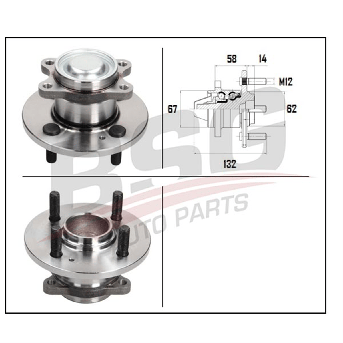 BSG 40-600-001 - Porya Arka - Kore Accent Era/getz/i10/i20/rio/picanto
