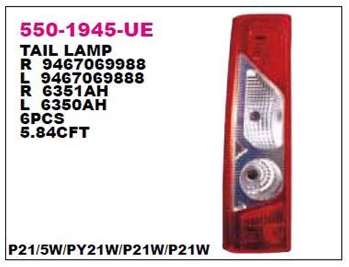 BSG 70-805-039 - Stop Lambasi Sol - Psa Expert Iii /jumpy Iii /scudo