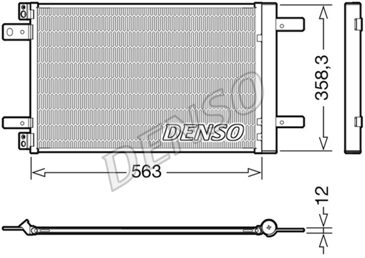 DENSO DCN21032 - Klima Radyatörü - Opel Combo E Granland X 3008 308