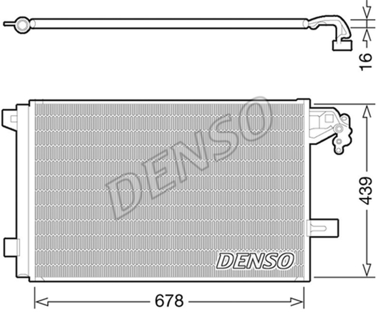 DENSO DCN32063 - Klima Radyatörü - Vw T5,5-t6