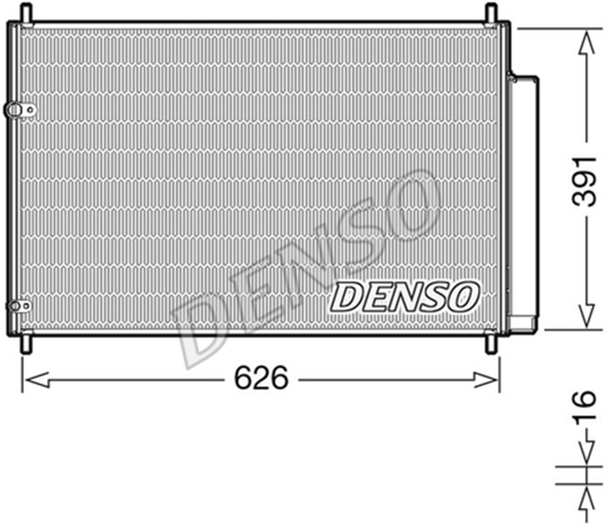 DENSO DCN50041 - Klima Radyatörü - Japon Corolla (e15