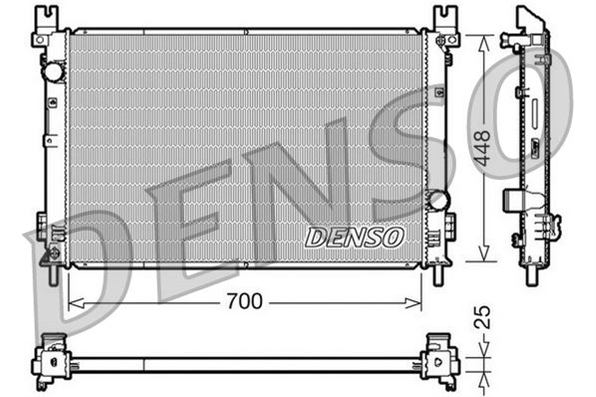 DENSO DRM06001 - Su Radyatörü - Fiat Chrysler Pacifica