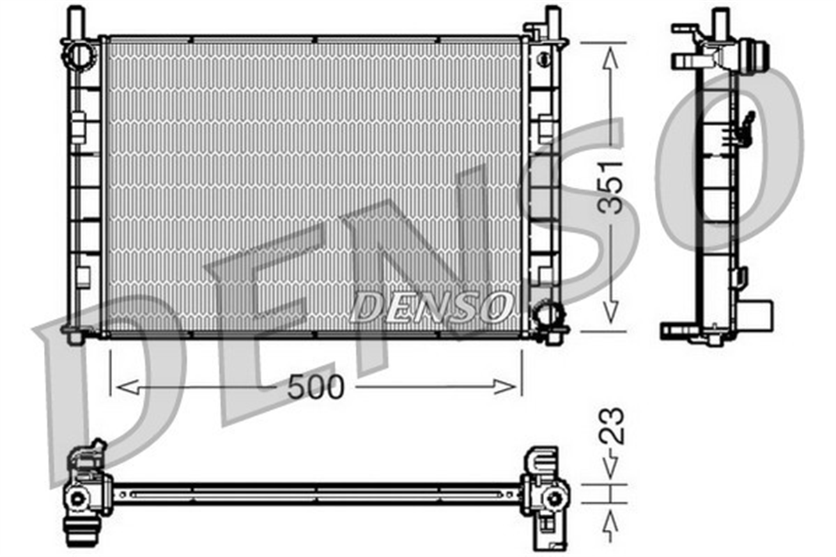 DENSO DRM10045 - Su Radyatörü - Ford Fiesta/fusion/mazda