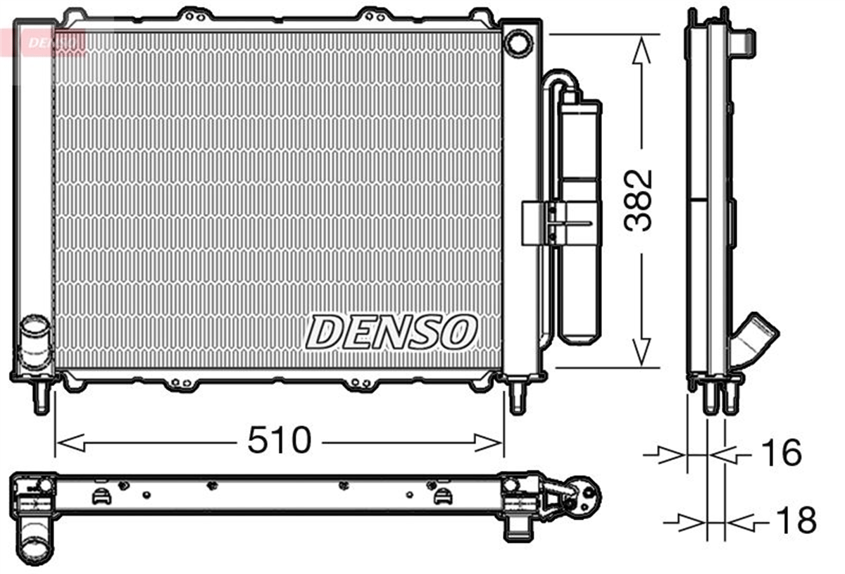 DENSO DRM23103 - Su Radyatörü - Renault Kangoo