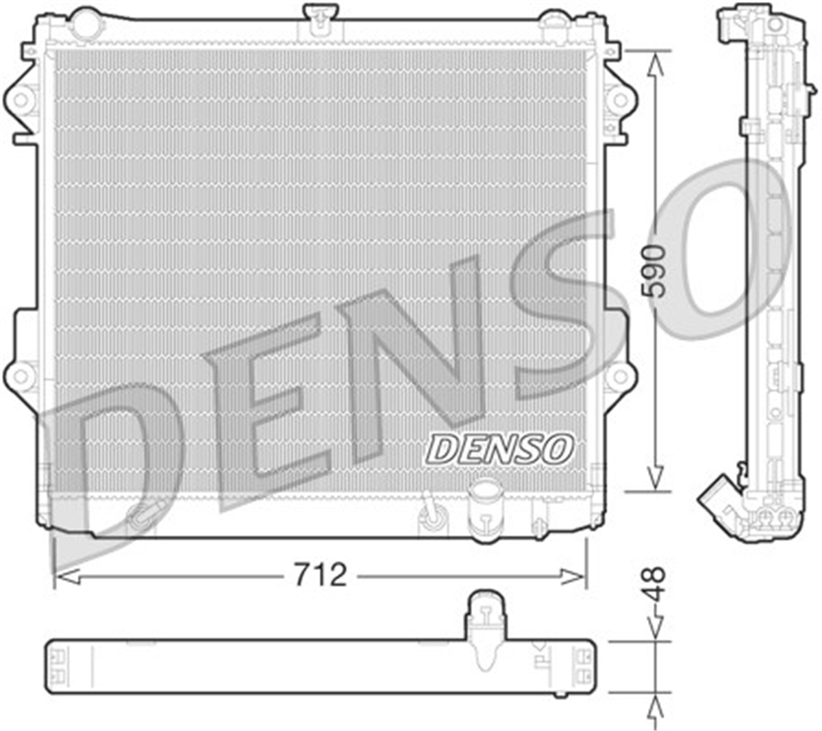 DENSO DRM50074 - Su Radyatörü - Japon Land Cruiser (j20)