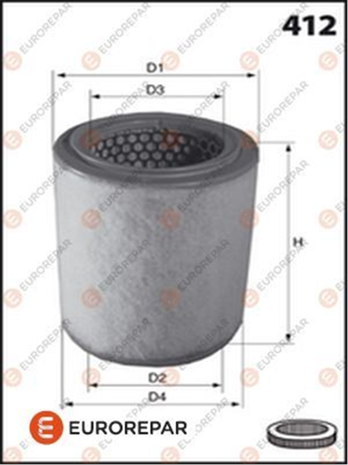 EUROREPAR 1616267180 - Eelfiltreai - Psa Boxer Iii