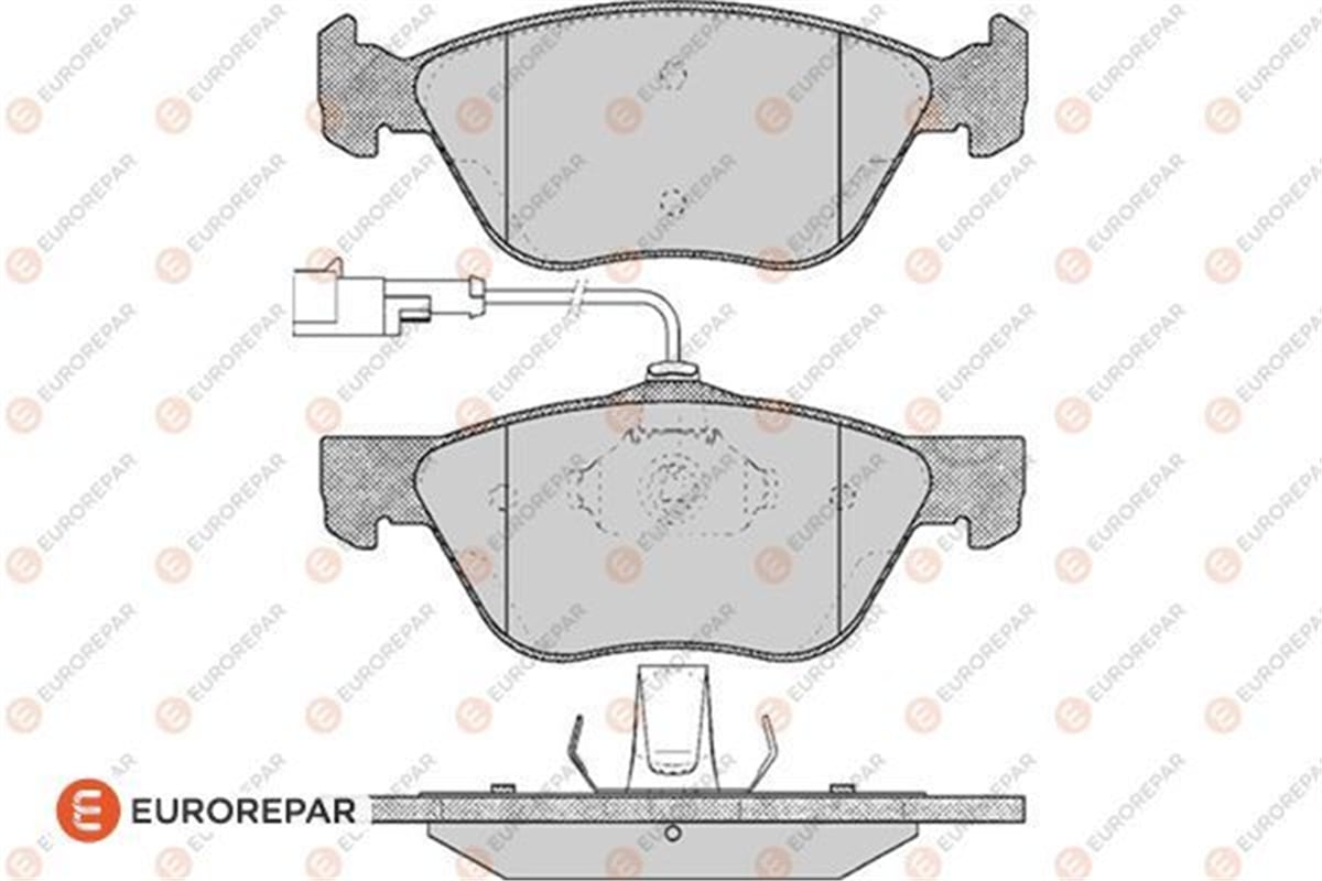 EUROREPAR 1617249680 - Fren Balatasi Ön - Fiat Alfa Romeo 147-156-fiat Marea