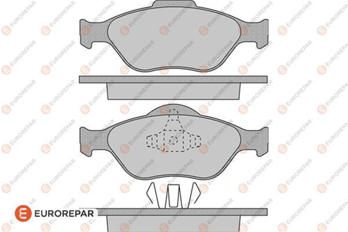 EUROREPAR 1617256180 - Fren Baltasi Ön - Ford Fiesta Fusion Mazda 121 Ii