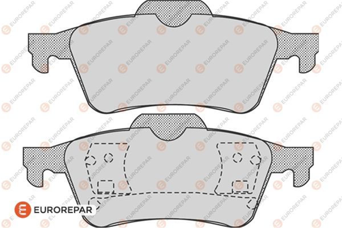 EUROREPAR 1617257880 - Fren Balatasi Arka - Opel Vectra C/focus/citroen/mazda/renault/saab/volvo