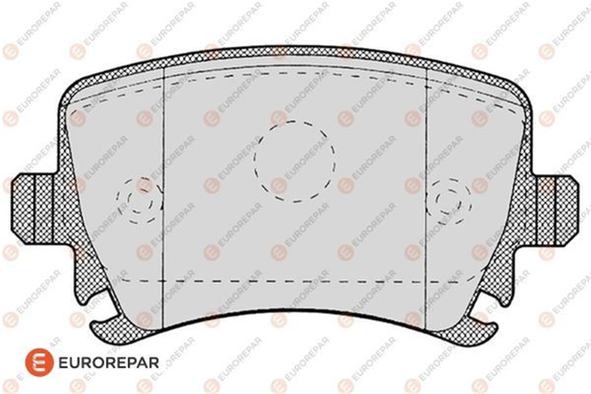 EUROREPAR 1617259180 - Fren Balatasi Arka - Vw Passat-caddy-golf5-golf6-jetta-a3-leon