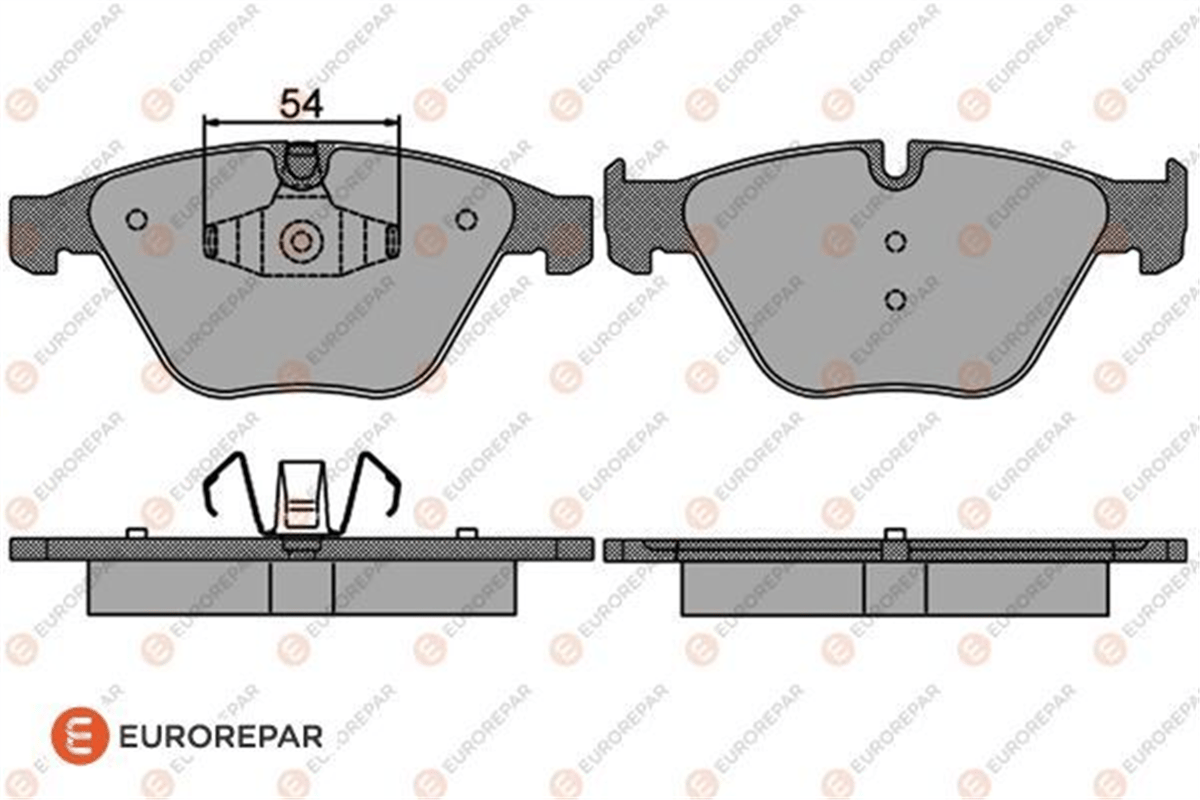 EUROREPAR 1617264280 - Fren Balatasi Ön - Bmw E90-e90 Lci-e91-e91 Lci-e92-e92 Lci-e93-e93 Lci-x1 E84