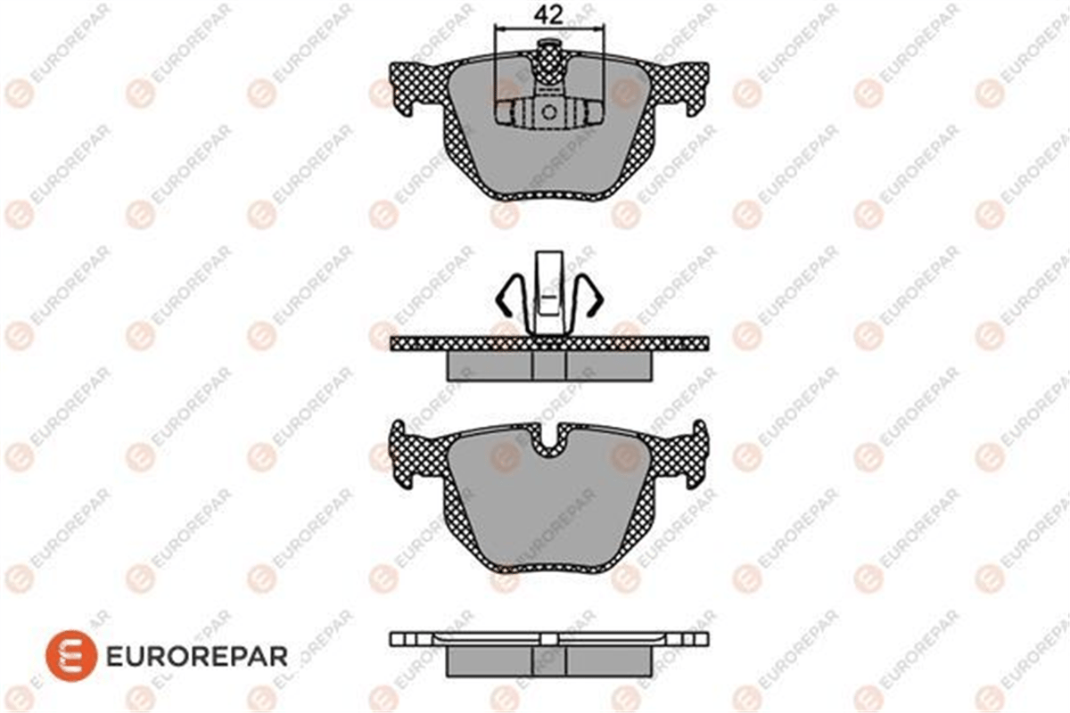 EUROREPAR 1617271280 - Fren Balatasi Arka - Bmw E90-e1-e92-e93-x1 E84