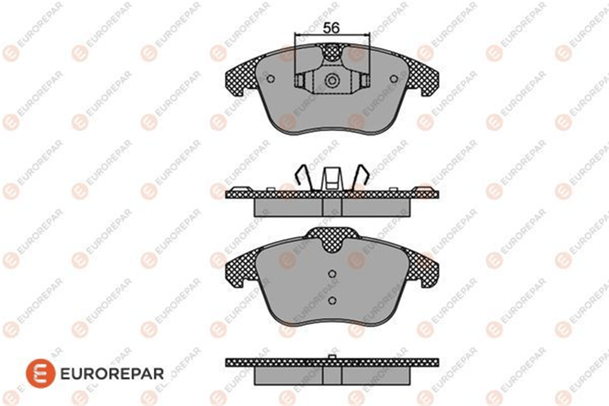 EUROREPAR 1617273380 - Erp Fren Balata Tk - Psa 3008/5008/c4/ds5
