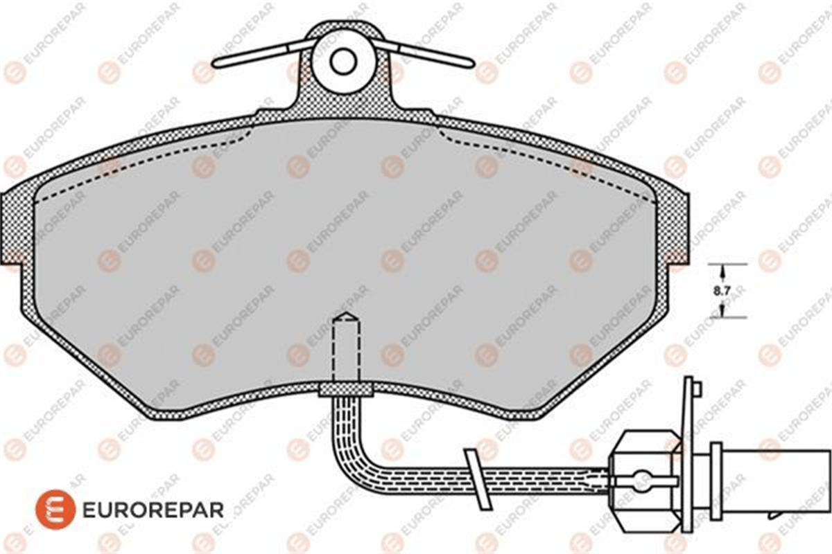 EUROREPAR 1617278580 - Fren Balatasi Ön - Vw Passat-a4