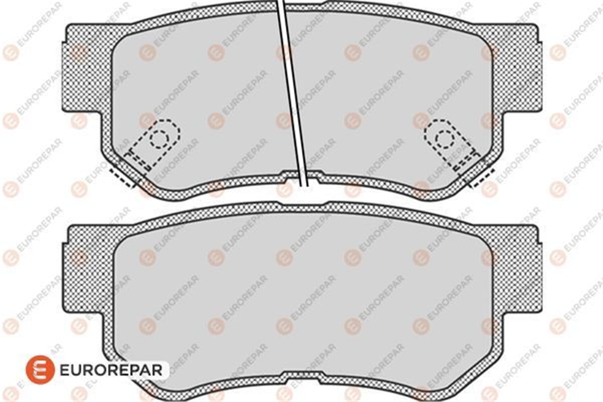 EUROREPAR 1617286780 - Fren Balatasi Arka - Kore Santafe/tucson/sonata/sportage/magentis/kyron