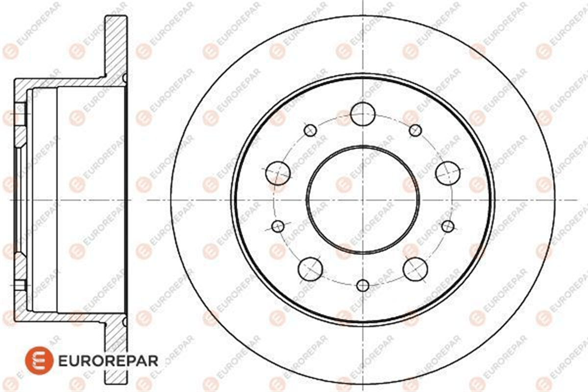 EUROREPAR 1618863480 - Mqp Arka Fren Diski - Psa Boxer
