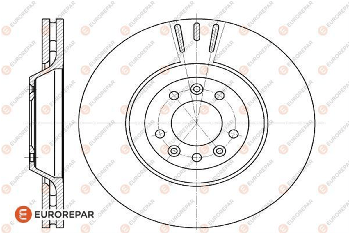 EUROREPAR 1618864680 - Erp Fren Disk Tk - Psa 407/c5