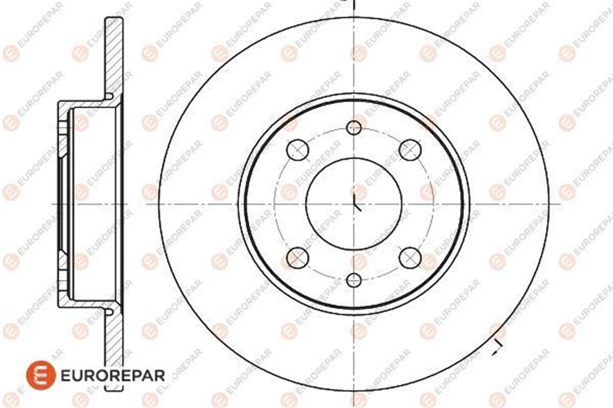 EUROREPAR 1618870080 - Fren Diski Ön - Fiat Alfa 155