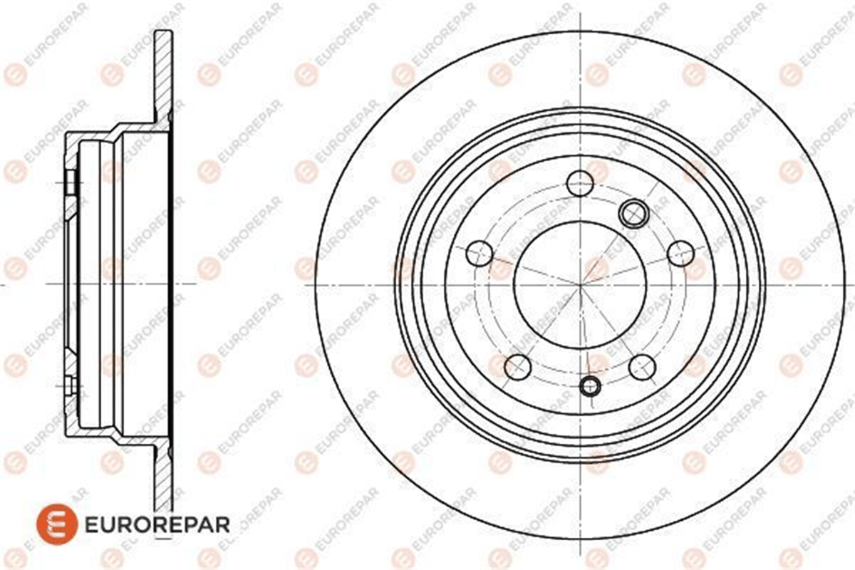 EUROREPAR 1618874380 - Fren Diski Arka - Bmw E34